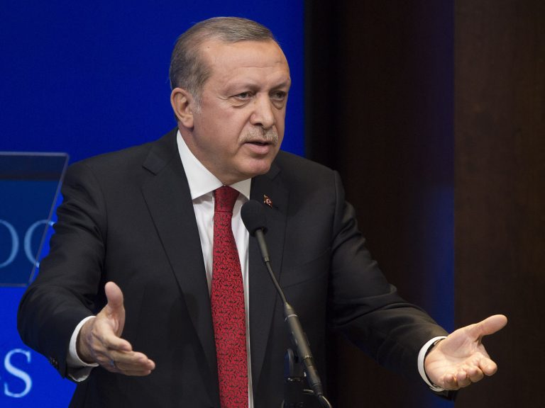 Turkish President Erdogan Delivers Address At Brookings Institution
