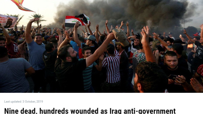 Nine dead, hundreds wounded as Iraq anti-government protests escalate