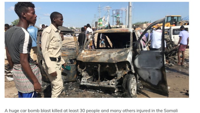 Dozens killed in car bomb attack in Mogadishu