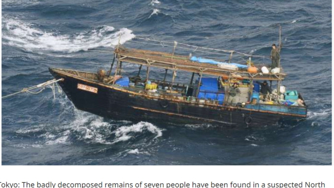 Seven decomposed bodies found aboard suspected North Korean vessel in Japan1229