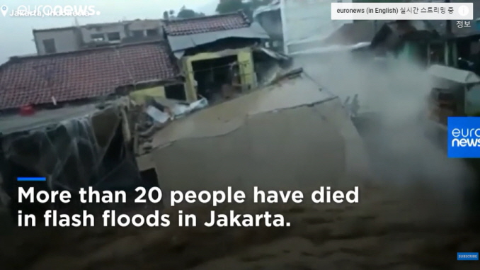 At least 20 people killed in deadly monsoon floods in Jakarta