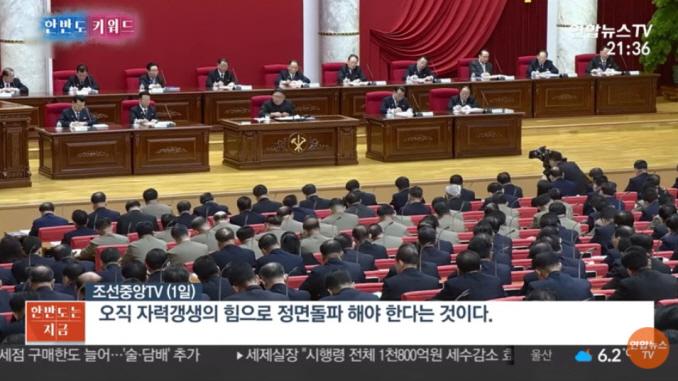 a plenary session of the North's ruling Workers' Party