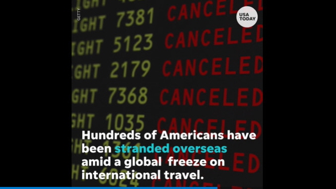 Stranded Americans seek US help amid global lockdown