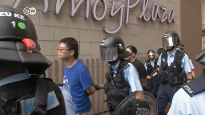 Hong Kong pro-democracy demonstrations disrupted