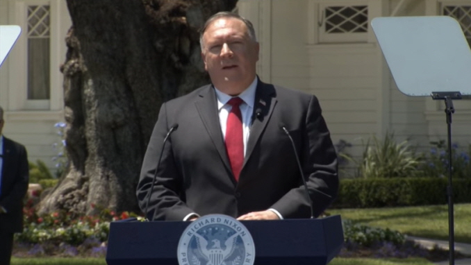 Secretary Pompeo Delivers a Speech at the Richard Nixon Presidential Library 20200724