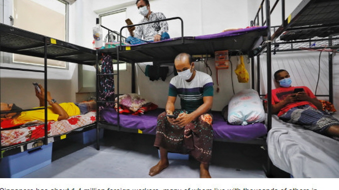 Singapore's migrant dormitories emerge as hotbed for coronavirus