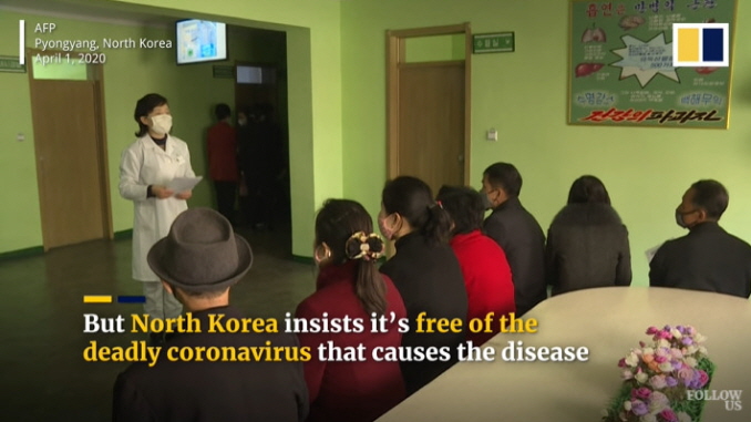 but north korea insists's free of the deadly coronavirus that causes the disease