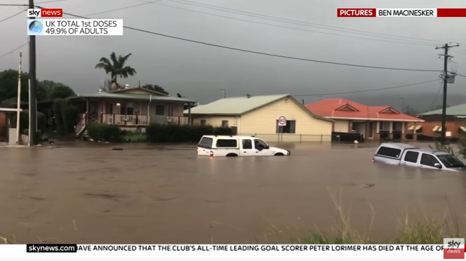 Flash floods and torrential rain hit Australia's east coast 20210322
