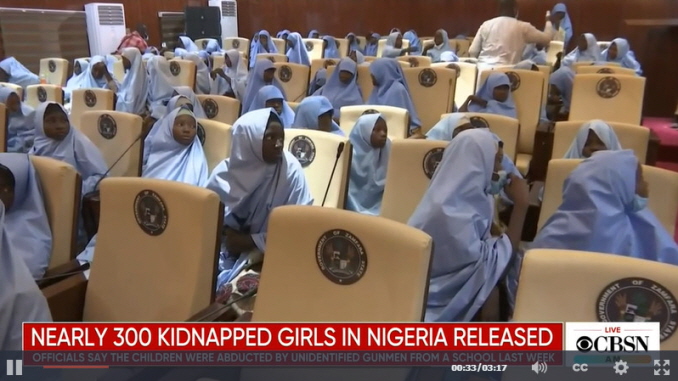 Nigerian official says 279 schoolgirls released 4 days after mass-abduction 20210304