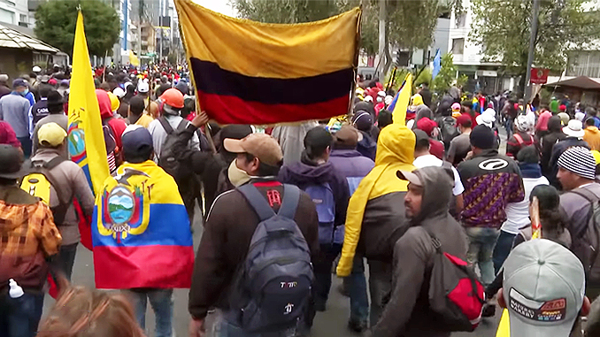 Ecuadorian protesters 20220702